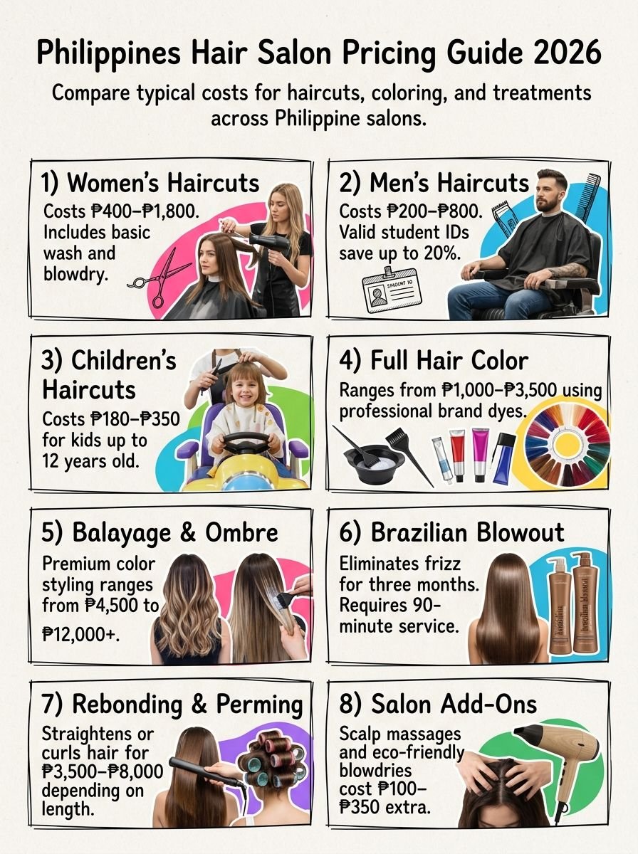 Hair Salon Price Guide in the Philippines (2026)